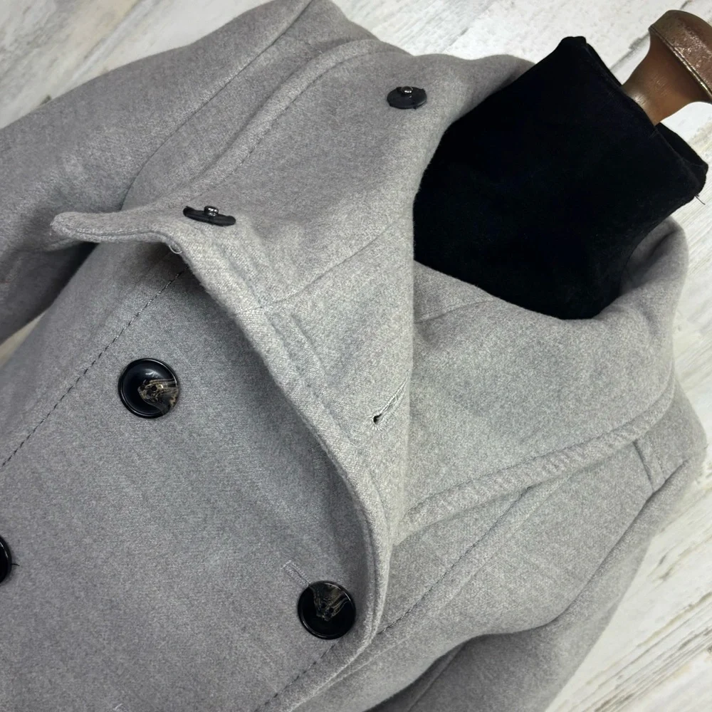 H&M gray peacoat